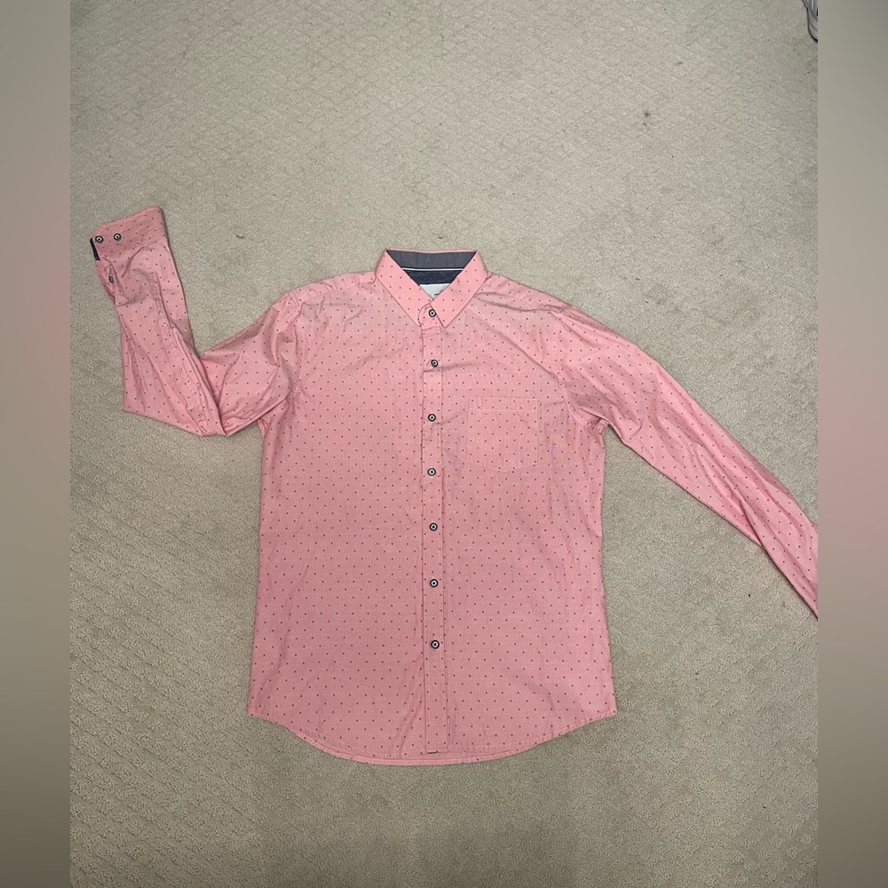 Craft + Flow men's pink button down.